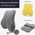 Office chair lumbar support cushion measuring 40x40x8cm in grey, navy blue, and pink colour options