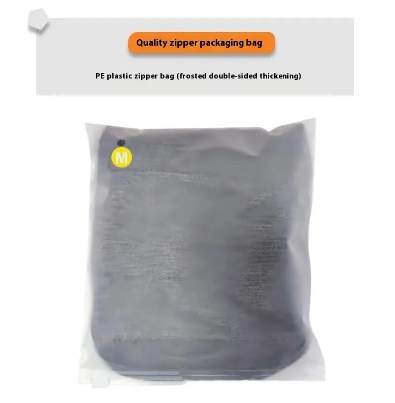 Heather Grey brocade cotton dog anxiety vest on a mannequin, showing sizing from XXS to XXL.