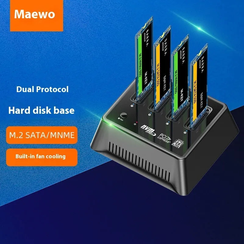 Aluminium alloy M.2 dual protocol SSD cooling cover with 90x78x34mm dimensions