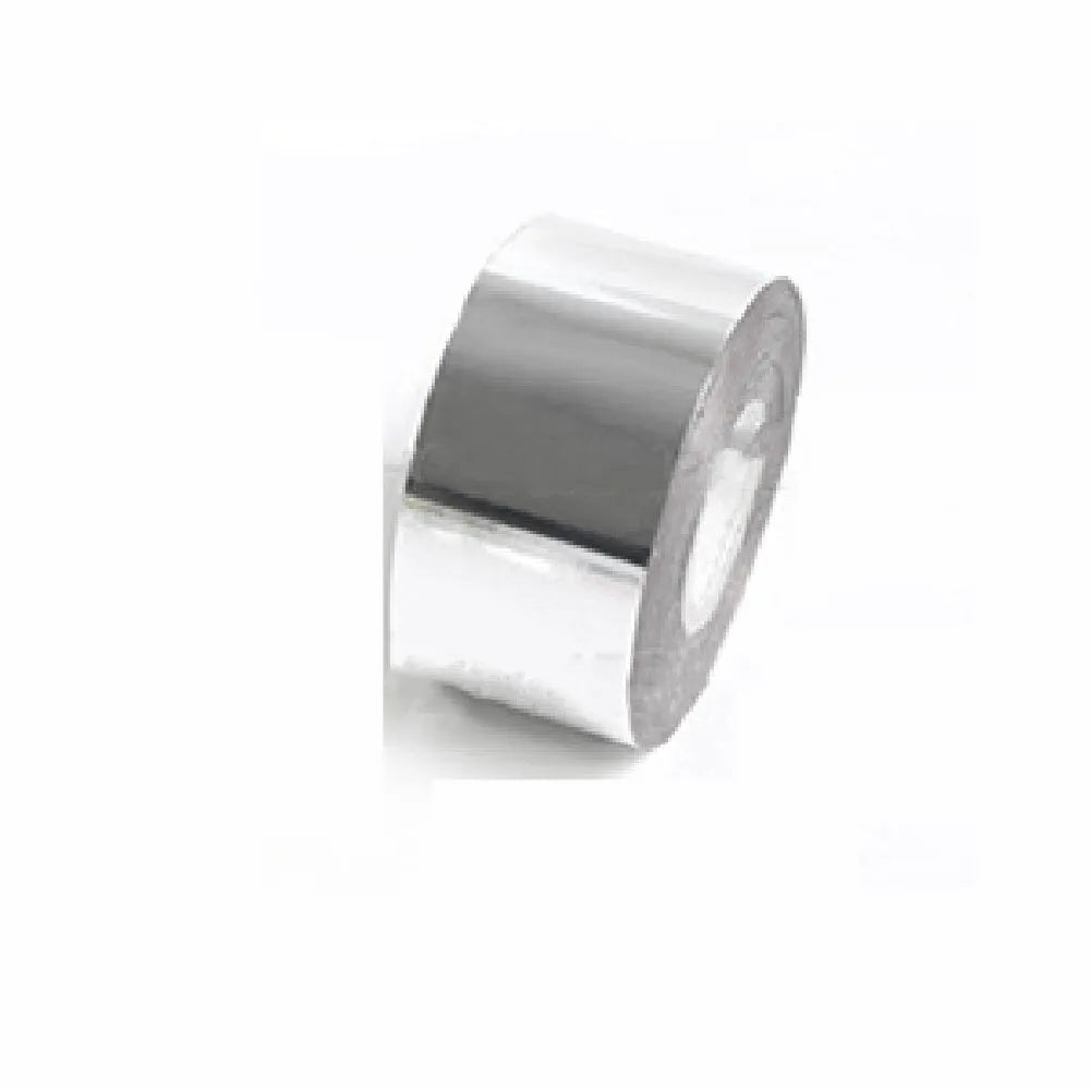 Roll of electrochemical aluminium hot foil stamping paper for leather and plastic branding.