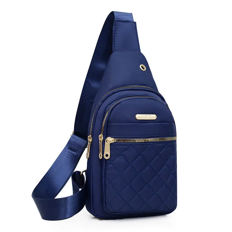 Crossbody chest bag in Oxford cloth with breathable design available in multiple colours