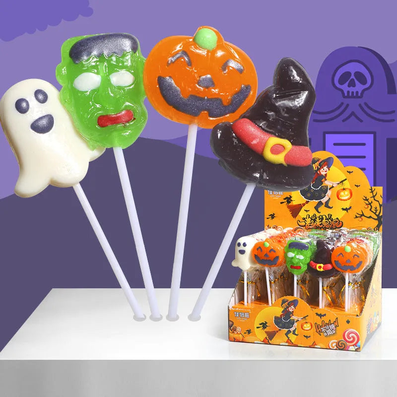 Christmas soft lollipop gift box with 18 or 30 stick candy pieces for festive sharing