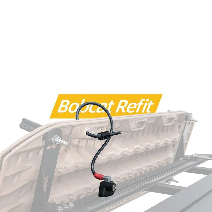 Plastic coated steel cable lock for roof rack security in 600mm and 1200mm lengths.