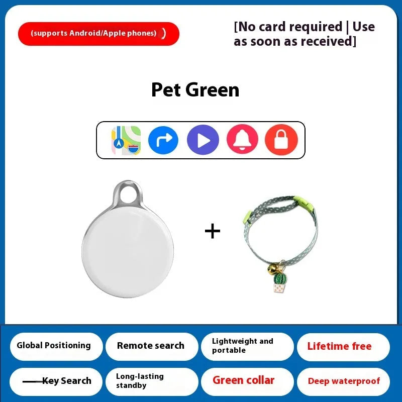 Pet GPS tracking device for cats and dogs with collar attachment