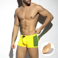 Men's polka dot print swimming boxers in nylon fabric with quick-drying properties
