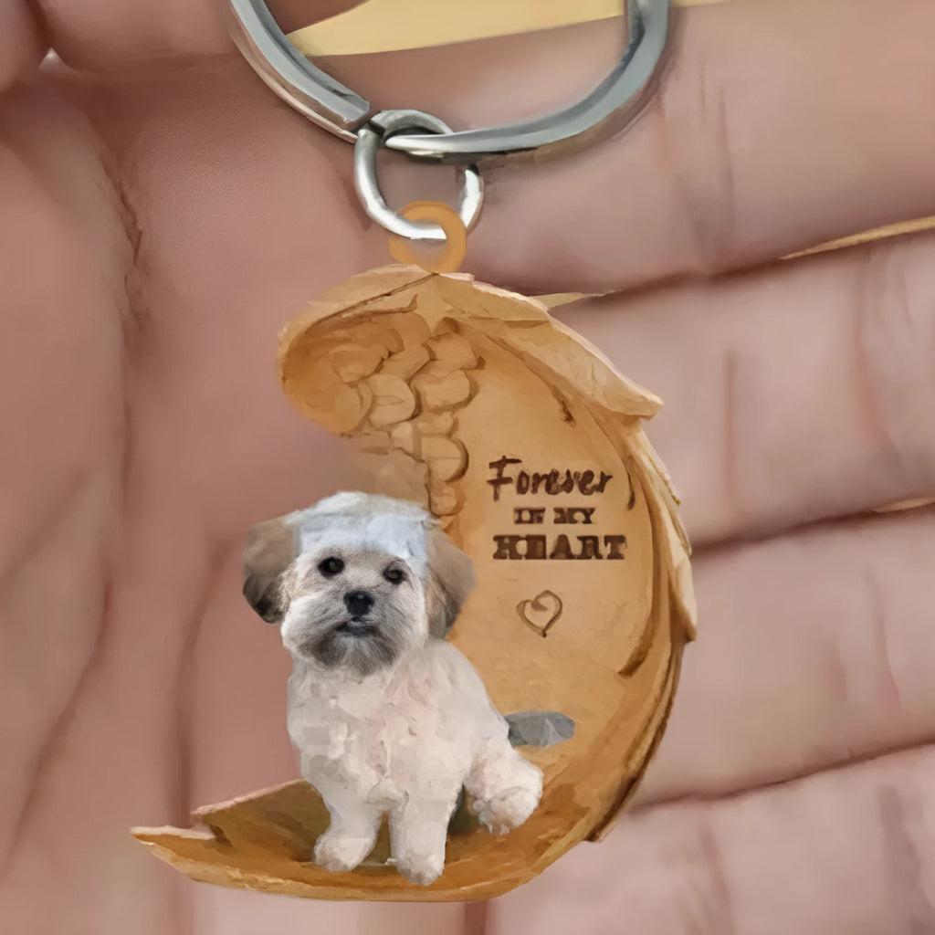 9x9cm square acrylic dog-themed car hanging decoration with picture-style design