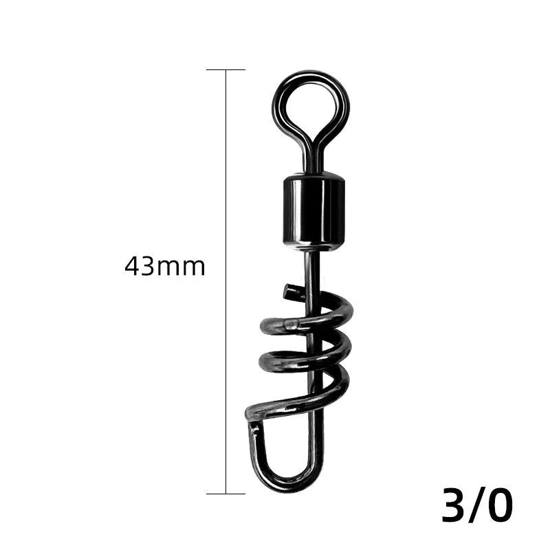 Stainless steel 8-shaped fishing swivel connector in seven sizes