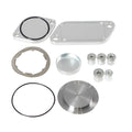 Silver aluminium valve cover for automotive engine cooling and exhaust gas recirculation systems