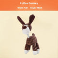 Pet plush chew toy for puppies with bite-resistant fabric in multiple design options