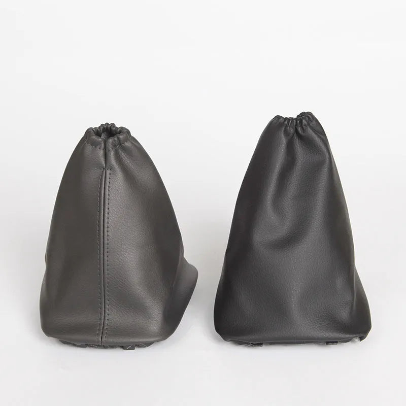Black leather car gear shift lever dust cover for Toyota Corolla