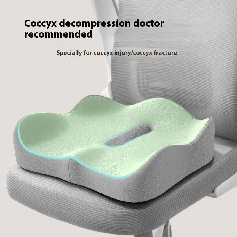 Memory foam office seat cushion for waist and tail vertebra support in various colour options