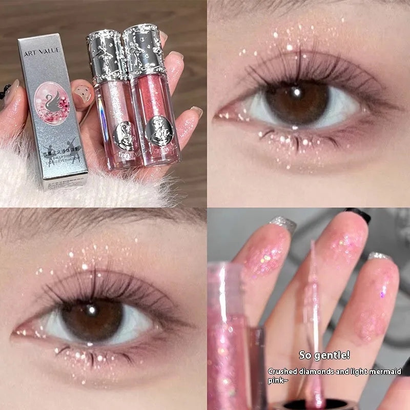 Ballet brand liquid eye shadow tube showing one of five colour options: Sakura Field, Doll Log, Butterfly Paradise, Nutcracker, or Pillow Fairy Tale.