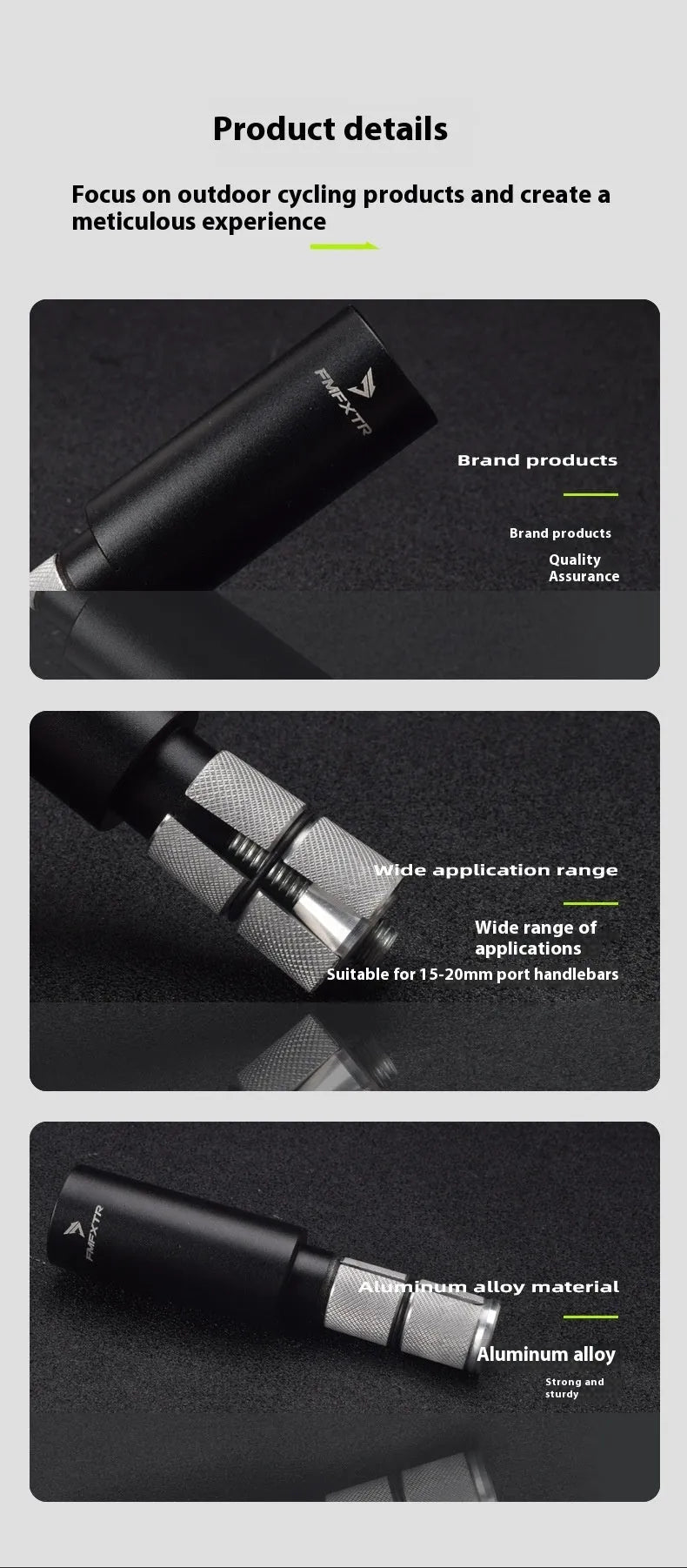 Silver aluminium alloy bicycle handlebar extension rod showing folding mechanism and adjustable length