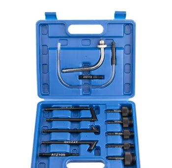 13-piece automatic transmission oil refuelling kit with transmission injector tool and wave box connector
