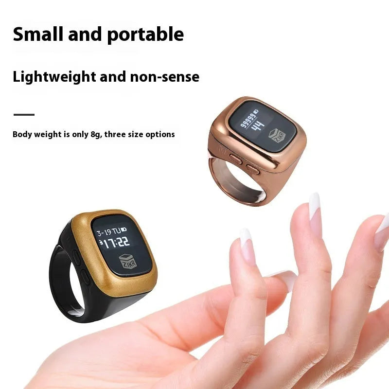 Al-Fatiha electronic counter with digital display in choice of sizes and colours including rose gold and black.
