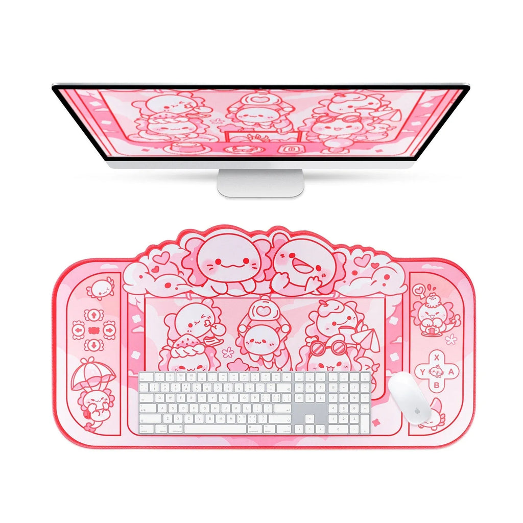 Hexagonal crane machine Dragon Doll anime large cloth mouse pad measuring 75x40cm