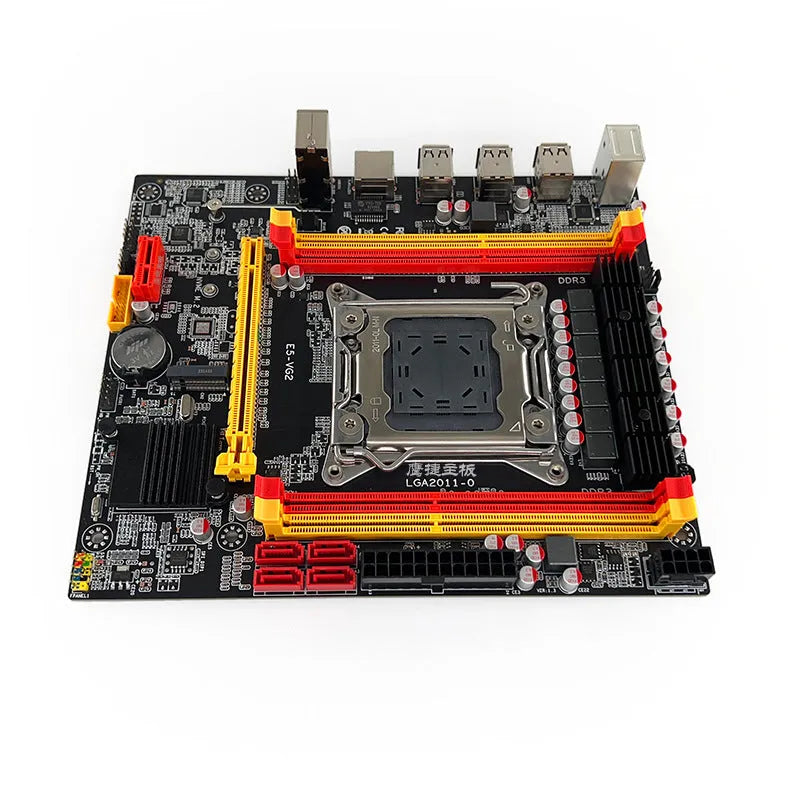 X79-VG2 desktop motherboard for LGA 2011 CPUs with PCIe slot, DDR3 RAM slots, and SATA ports.