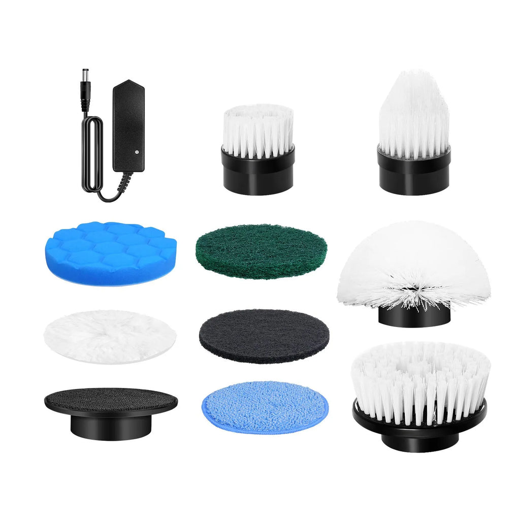 White ABS handheld cleaning ball with rechargeable lithium battery and British Standard plug