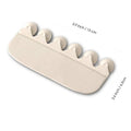 White PVC urine blocking board for children's toilet training placed around toilet bowl