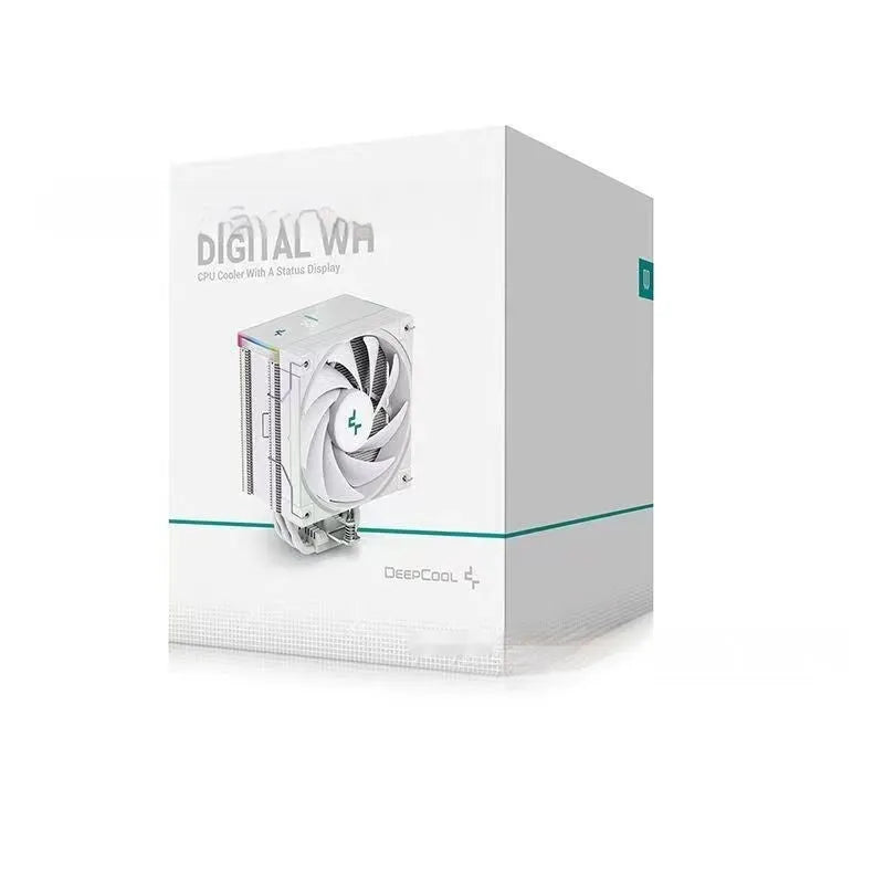 DeepCool AK series CPU air cooler with digital display and twin tower heat sink