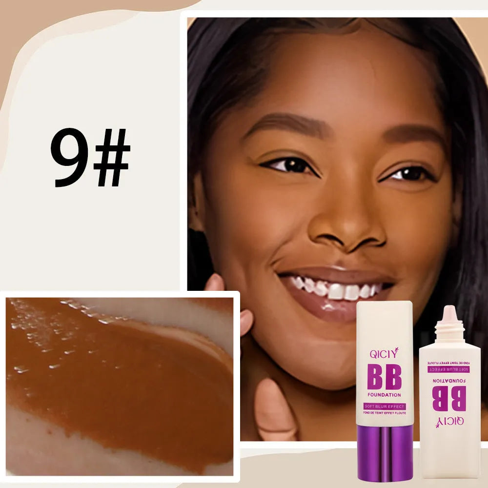 Feeding bottle packaging containing brightening liquid foundation concealer BB cream in 10 shade options