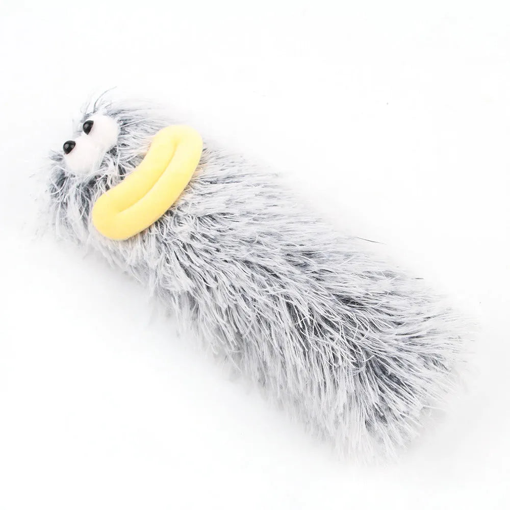 Interactive plush cat toy with crinkle sound and natural catnip filling in bright colours for indoor play