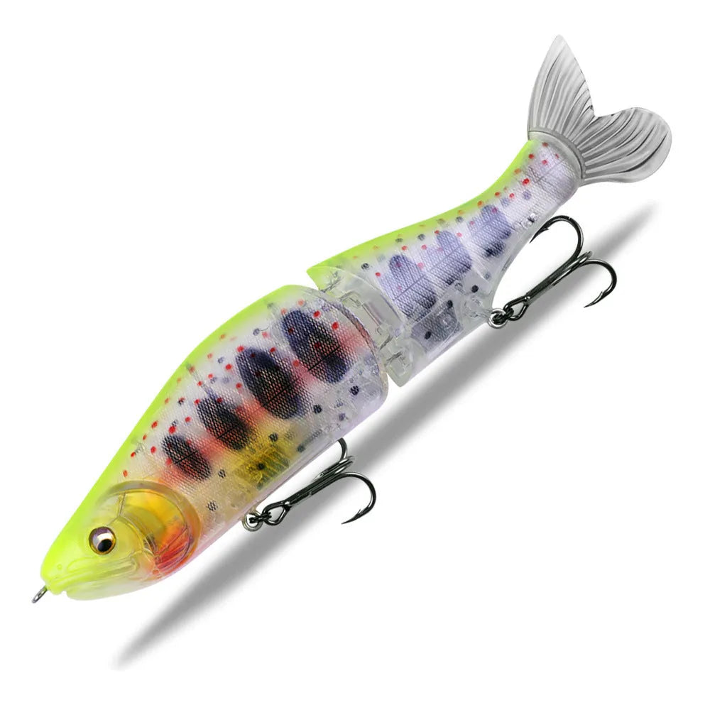 185mm hard plastic fashion tossing bass fishing swimming bait lure on a blue background.