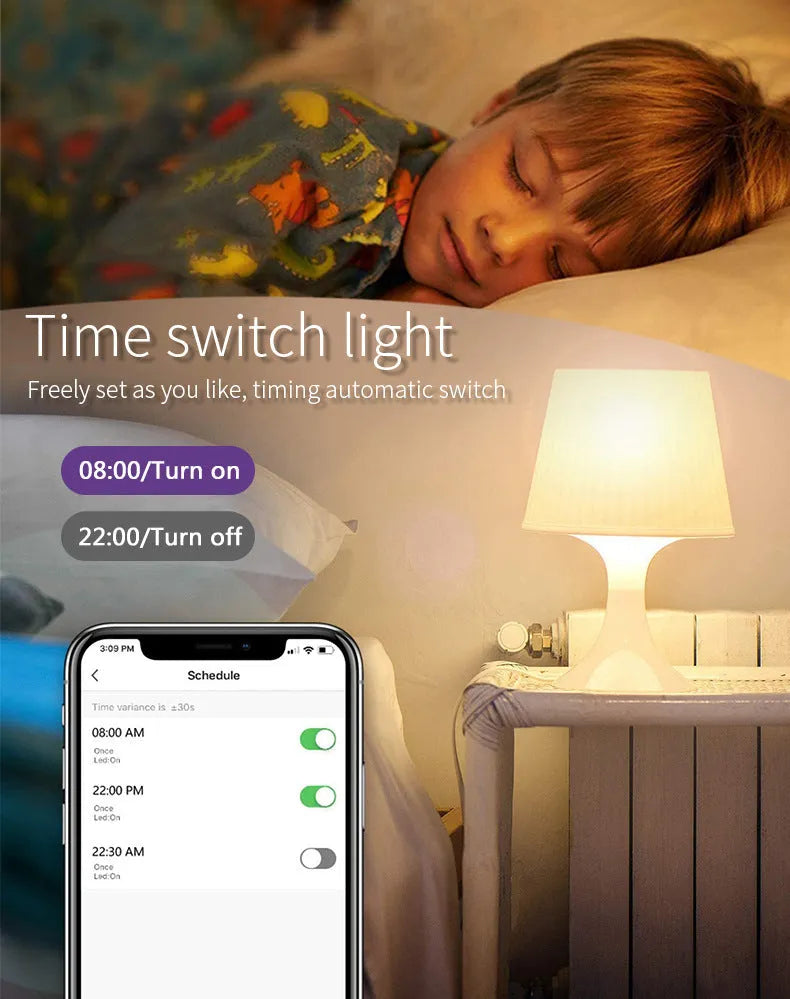 Smart GU10 LED spotlight bulb with RGBCCT colour changing and WiFi connectivity for voice control