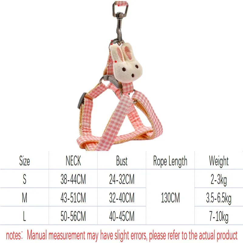 Small dog harness with leash in nylon with quick-release buckles, shown in multiple colours
