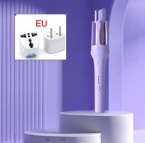 Automatic hair curler with 32mm curling barrel in white or chigo colour options