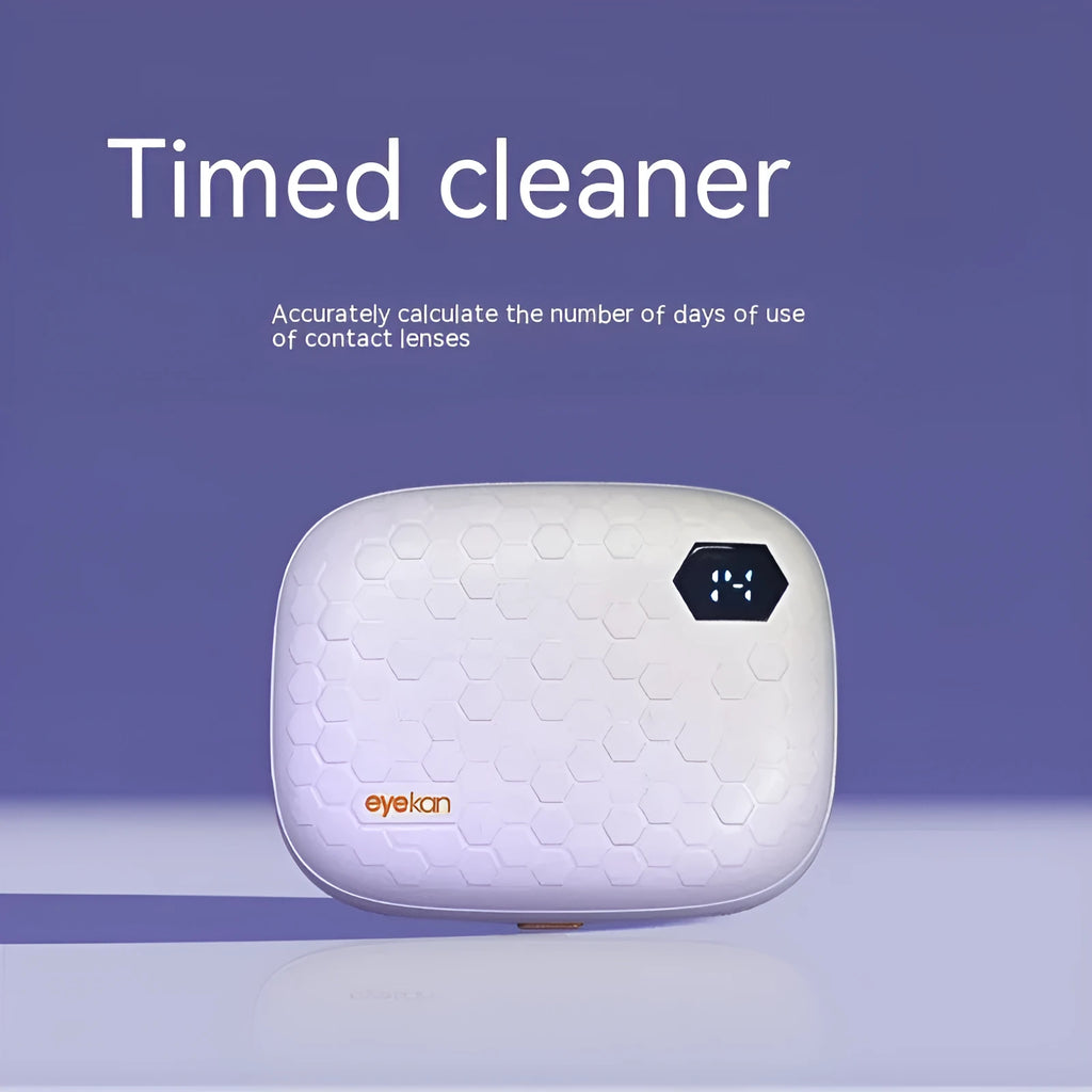 Automatic electric ultrasonic glasses cleaning machine in pearl white, blue or pink colours