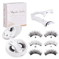 Portable integrated soap holder case made of chemical fiber holding a box of magnetic false eyelashes