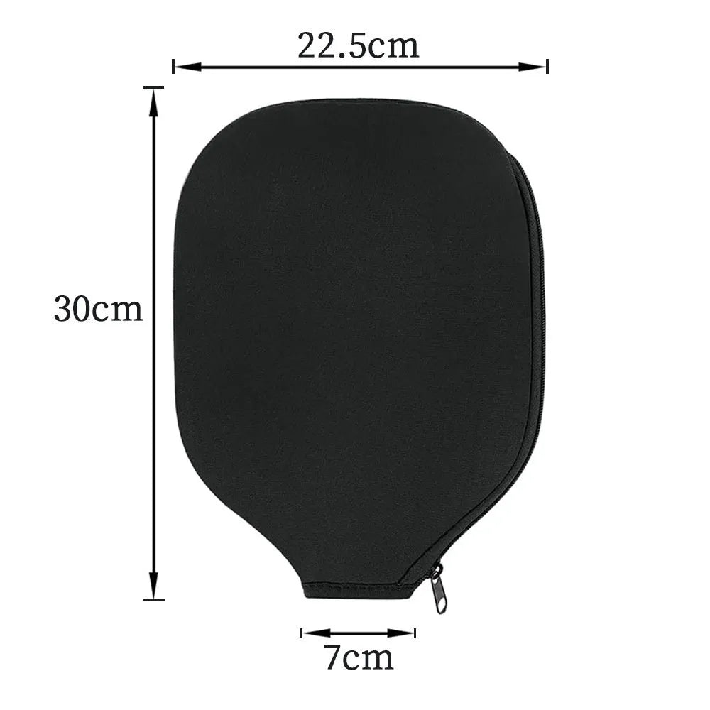 Black neoprene protective sleeve for table tennis racket equipment