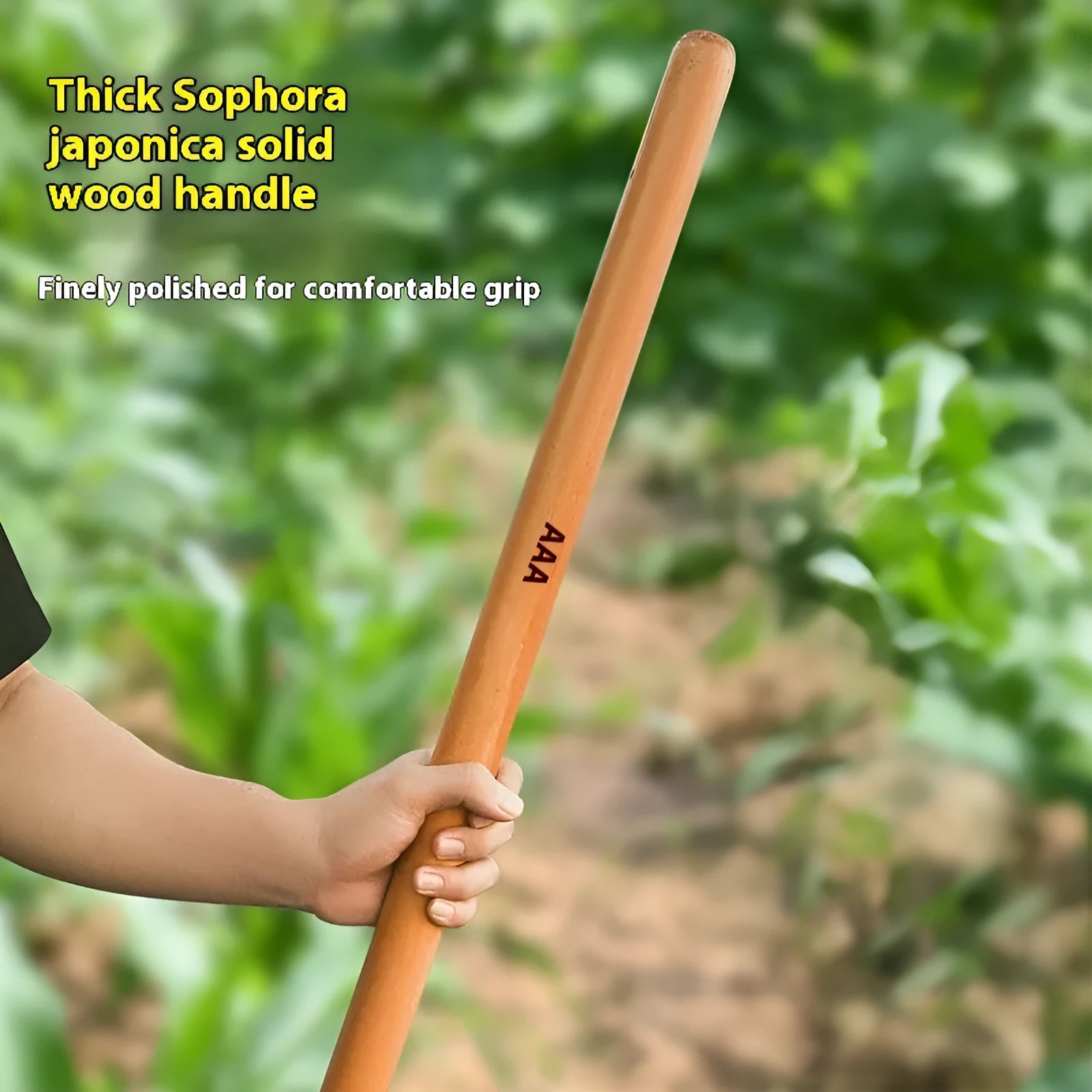 Locust wood axe handle replacement in various lengths for log axes and other tools.