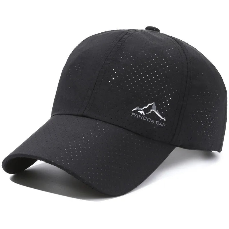 Korean style adjustable baseball cap in Army Green colour with a dome crown for summer sun protection.