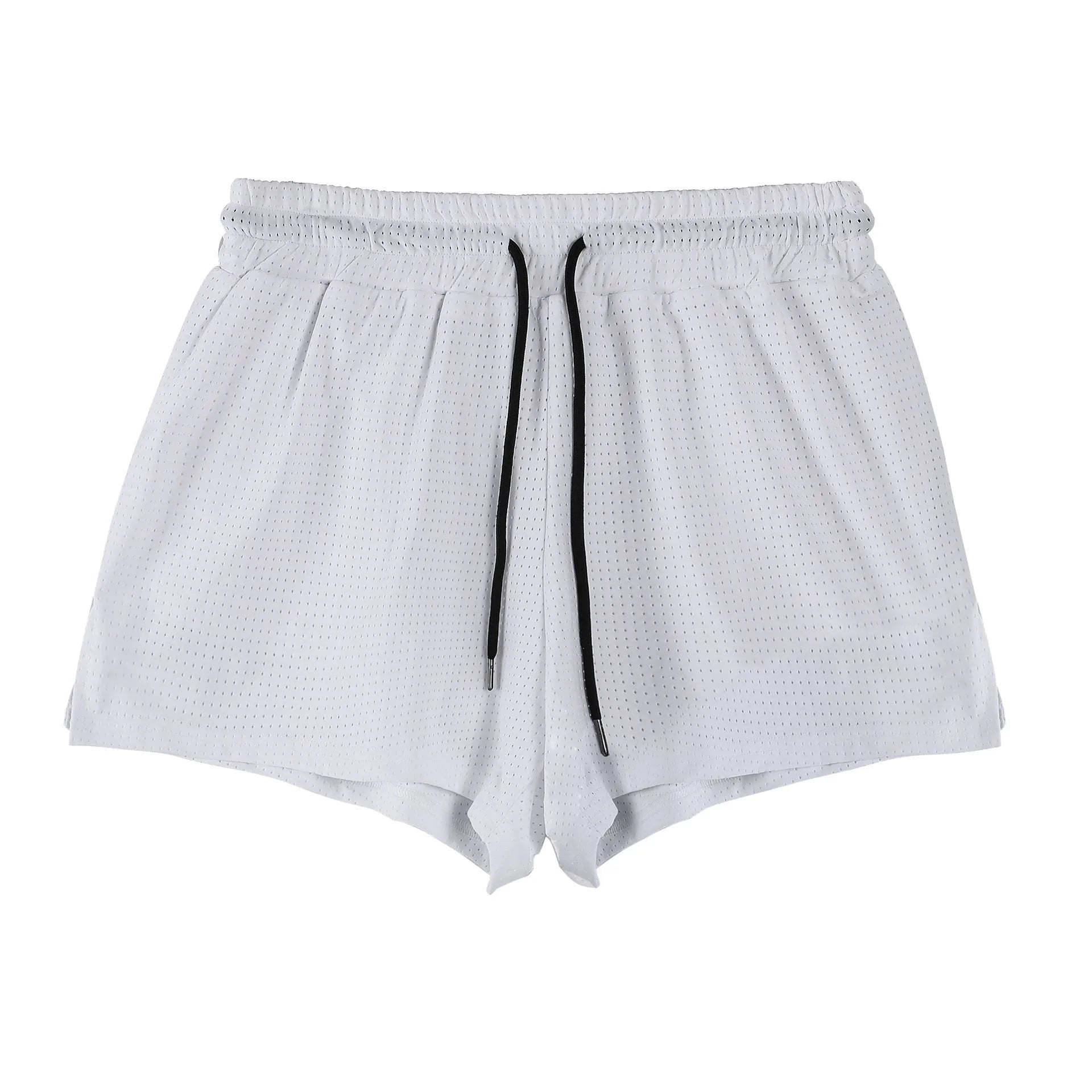 Men's quick-drying nylon summer shorts in black and white colour options