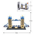 Wange building blocks set with over 800 pieces for constructing landmark models like Eiffel Tower