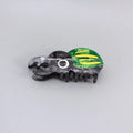 Handmade cellulose acetate beetle grip accessory in green, orange or white insect biology colours