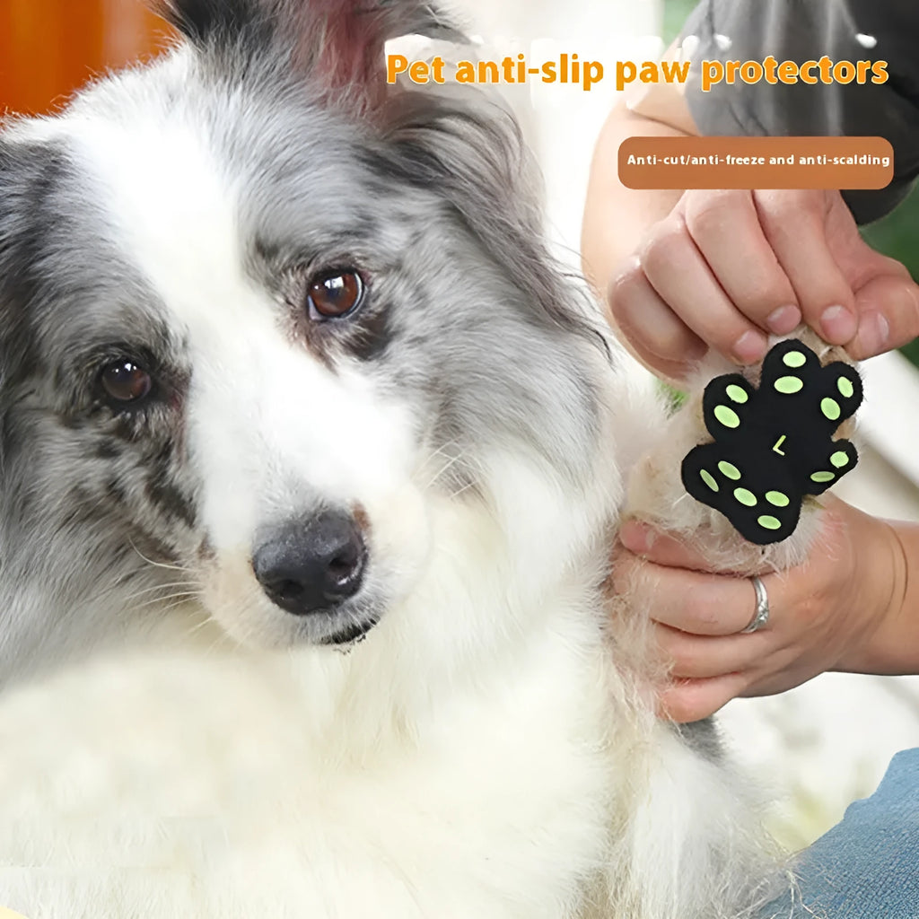 Breathable invisible claw pad footstickers for dog walking protection in S and M sizes