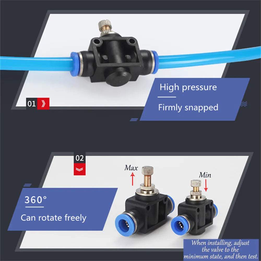 Turbo car blow off valve kit with explosive eye doll ornament and adjustable pressure regulating valve.