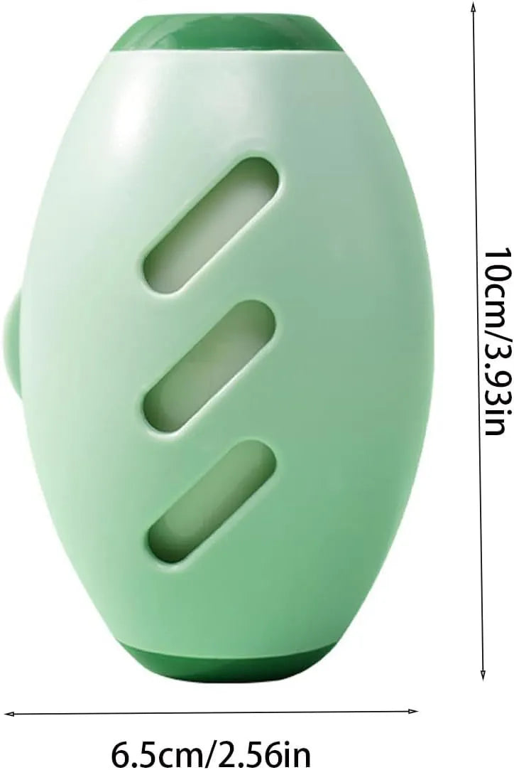 Green reusable gel lint roller ball for pet hair removal from clothes and furniture