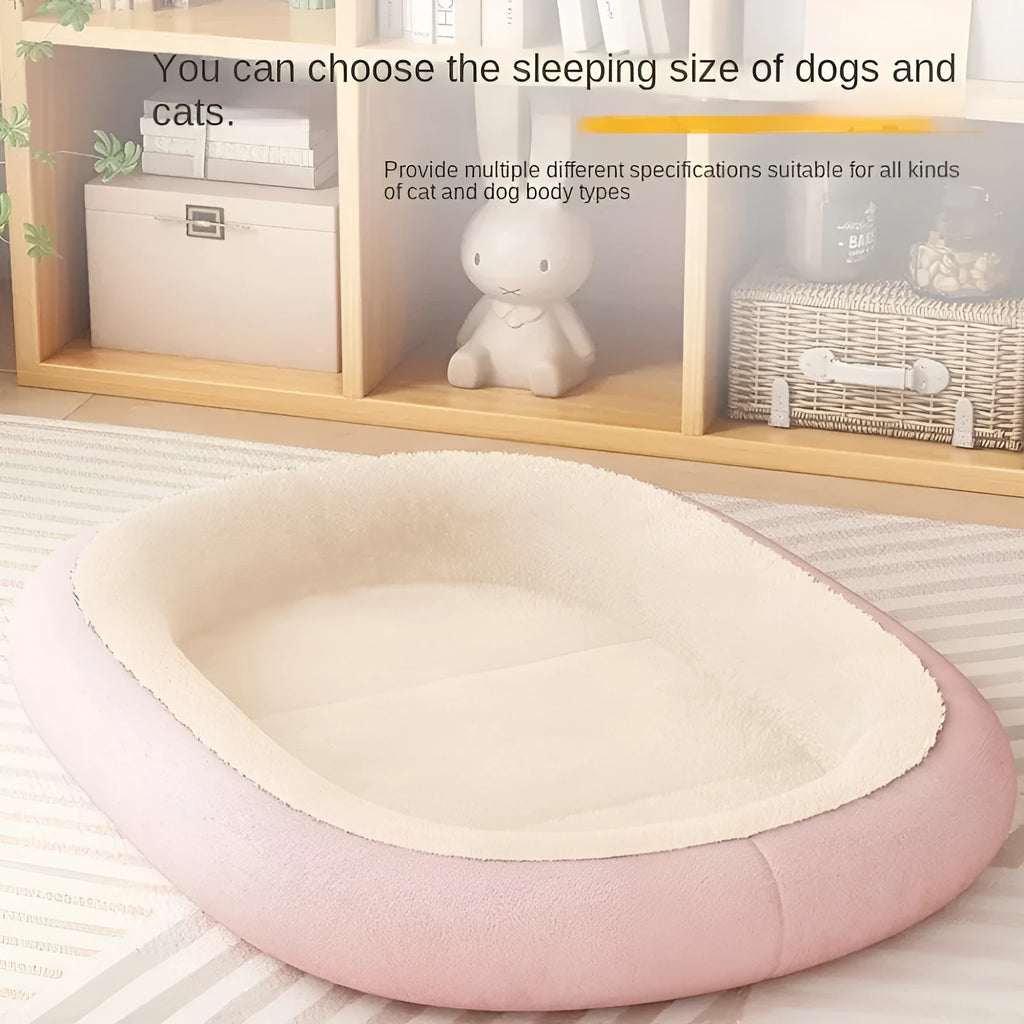 Outdoor dog kennel with removable cushion in grey colour, sized for a medium dog.