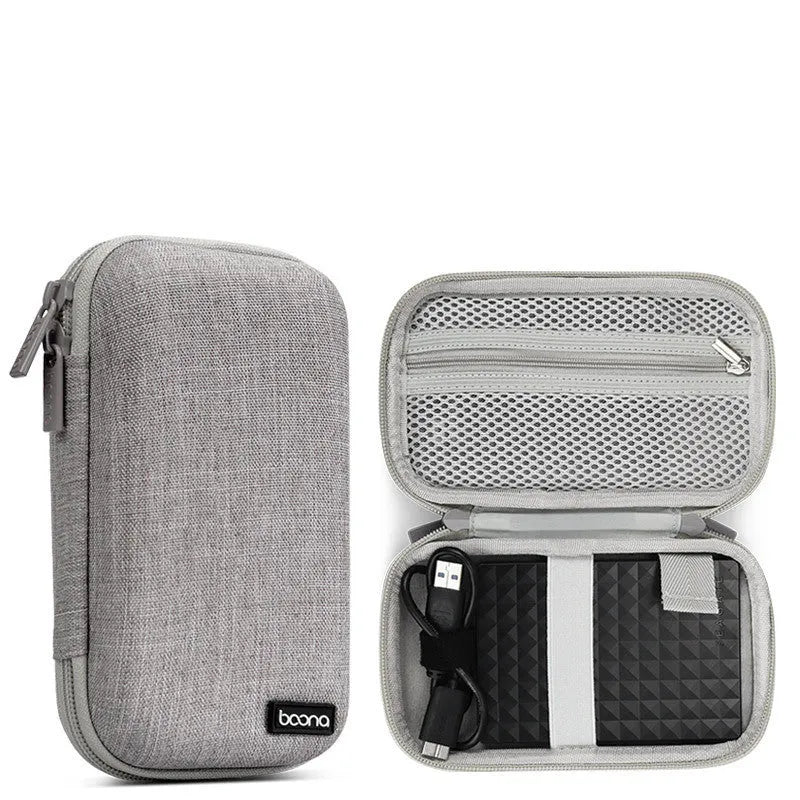 Oxford cloth 2.5-inch mobile hard disk protective cover in grey and black colour options