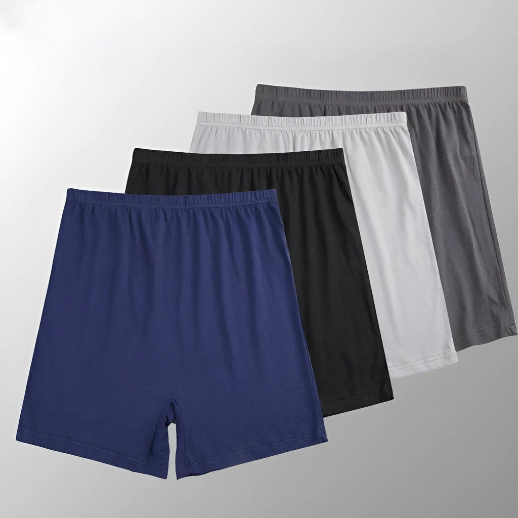 Men's solid colour high-waist boxers in modal fabric on a white background.
