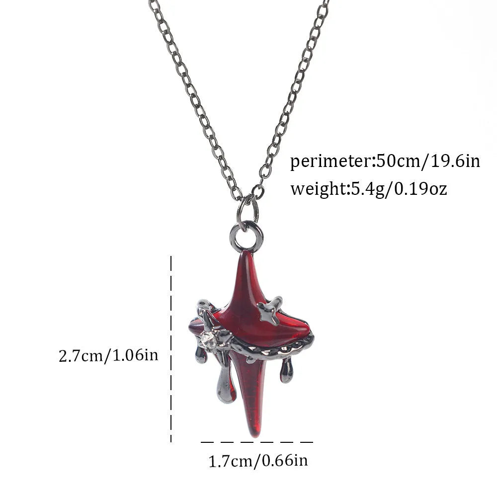 Zinc alloy Halloween necklace with spider bat pendant on a 45cm chain