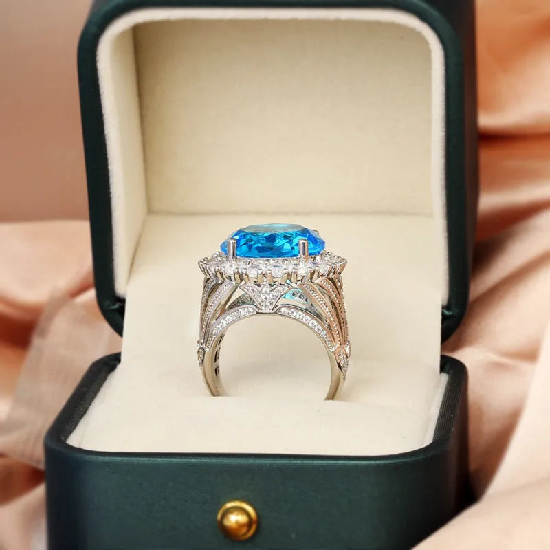 Italian court retro hollow women's ring in brass white steel available sizes 6-10