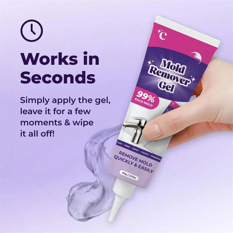 90g cleansing nursing gel bottle with ingredient label showing sodium hypochlorite and deionized water