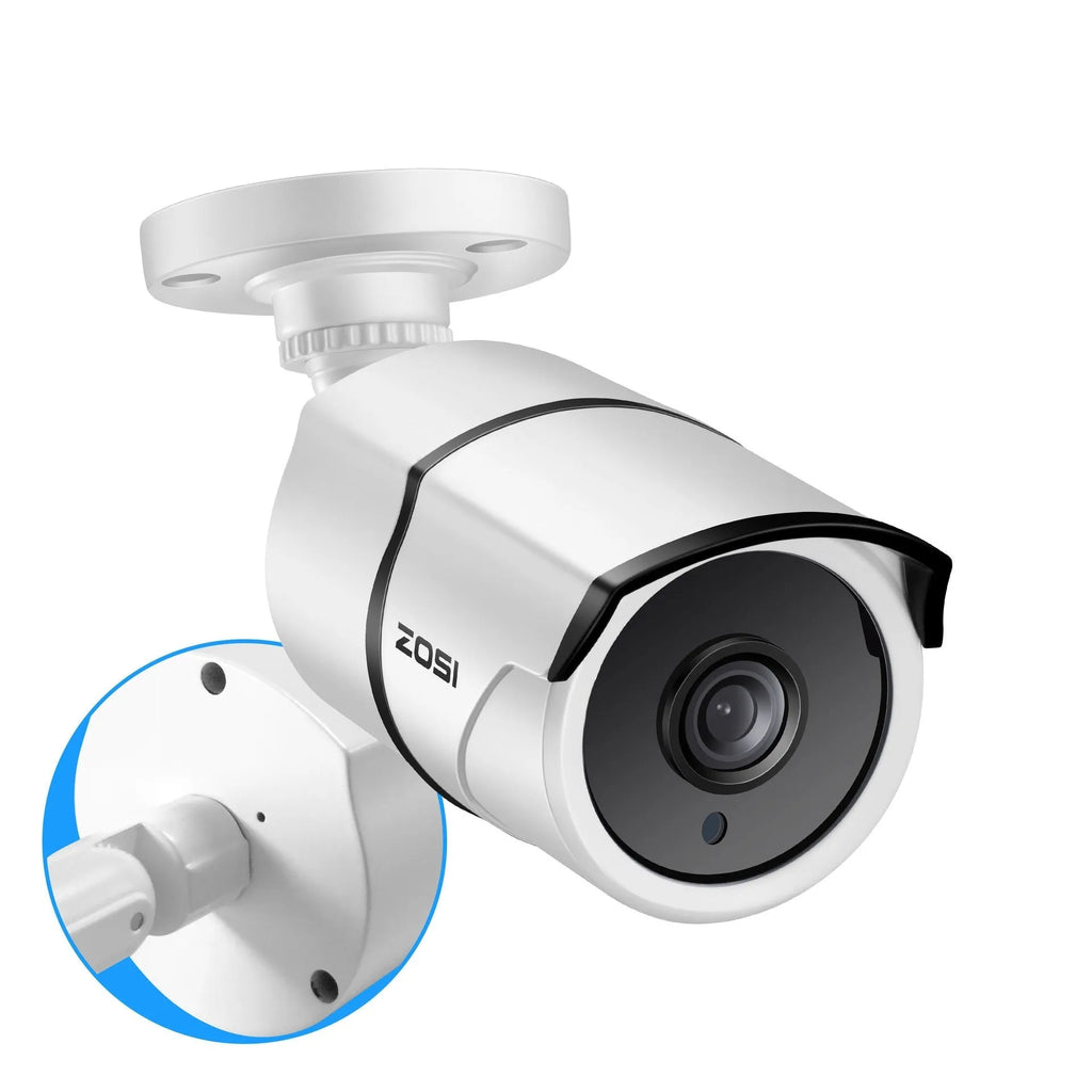 ZOSI 5MP POE security camera system with 4-channel NVR and outdoor monitor suit options