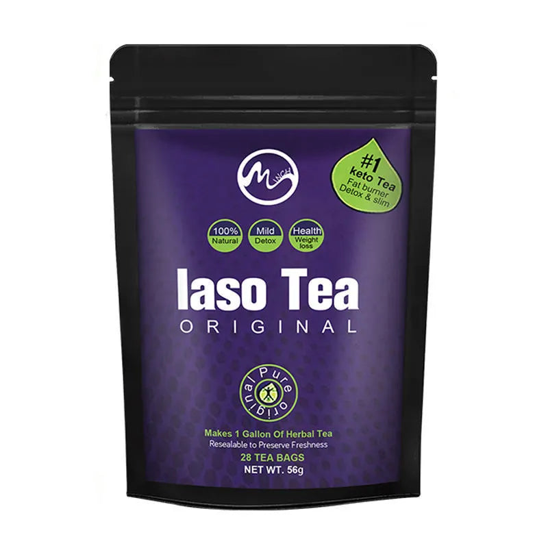 Single bag of sugar-free instant slimming tea utilising cold soaking food technology