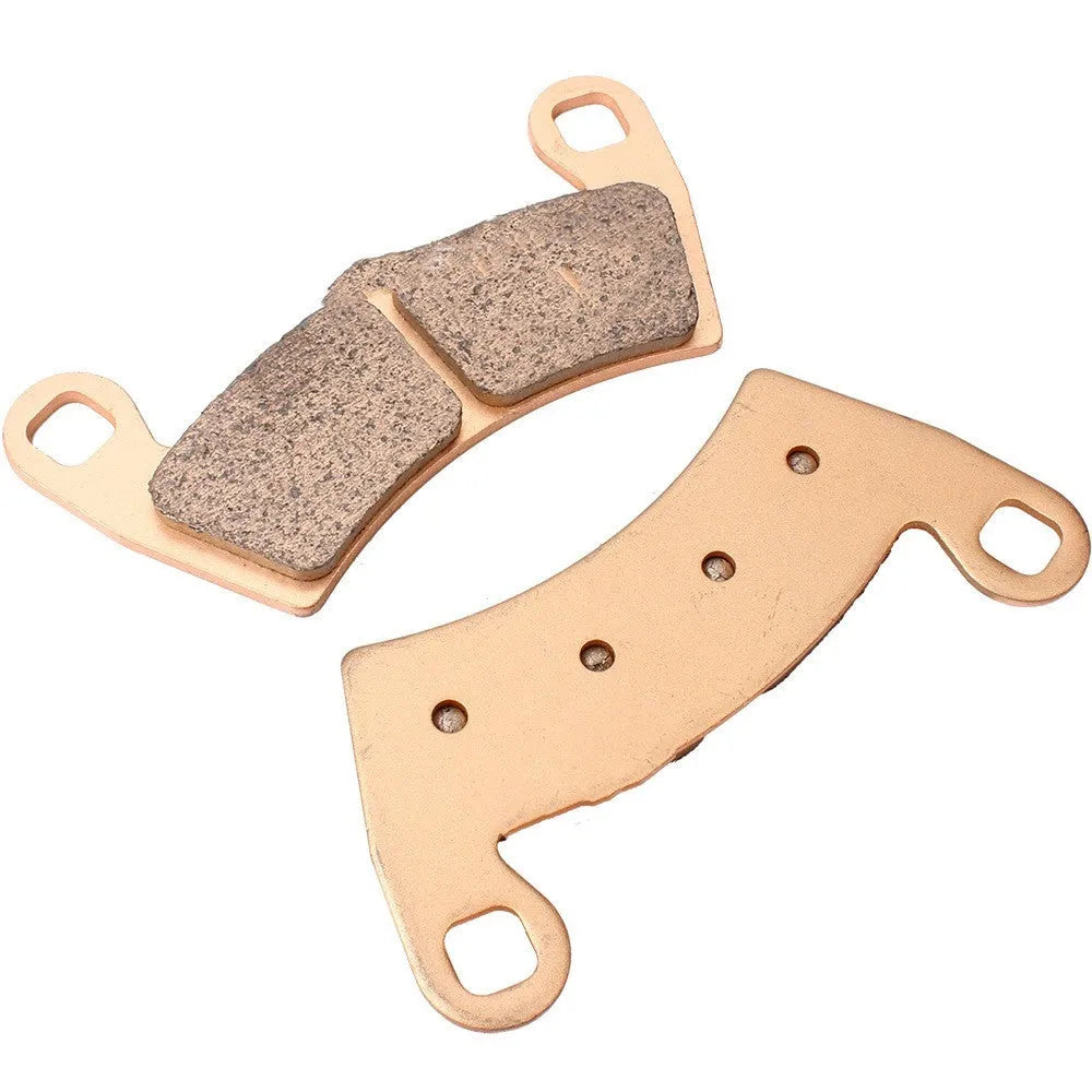 Pair of FA452 sintered brake pads for Polaris Ranger and RZR models showing friction material surface